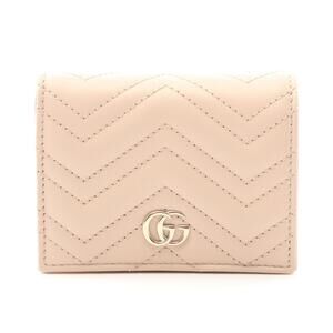Gucci GG Marmont Leather Bi fold Wallet Pink